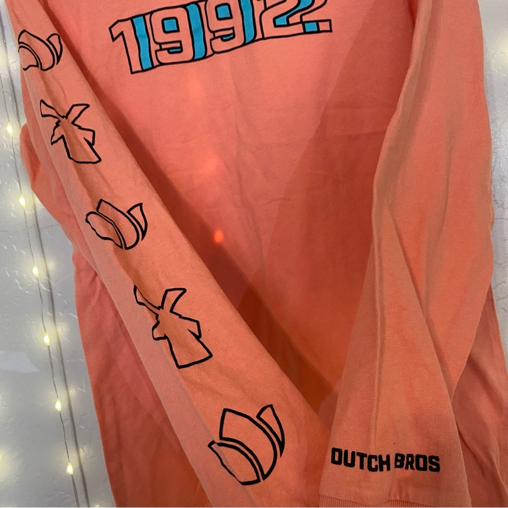 Dutch Bros Peach Long Sleeve Shirt